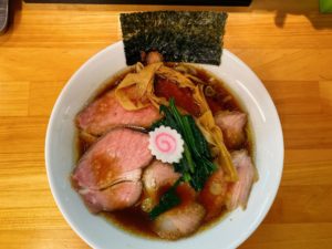 岡山駅から徒歩約5分　らぁ麺 はんにゃは開店1年半で人気店に！生姜が香る醤油ラーメンはスープも麺も激ウマ！