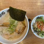 備前三門駅から車で5分 2月3日開店の麵屋 勝成を初訪問!豚骨スープの返しは地元岡山産で、鷹取醤油の塩返しを選択!強い旨味に舌鼓