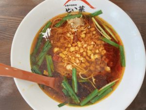 岡山市南区【本格中華料理 せい華】にてランチタイム!麻婆豆腐や八宝菜、エビチリ等迷うも台湾ラーメンと台湾炒飯で満腹!