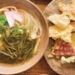 岡山市中区 土日営業で人気の【手打ちうどん みのり】の天ぷらうどんはやっぱりオススメ!寒い時ほど出汁の旨さが身に染みる!