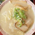 岡山市中区【ラーメン大統領 藤崎店】一世を風靡した当時の豚骨と変わらないかも!とんこつ塩+にんにく唐辛子がベストマッチ!