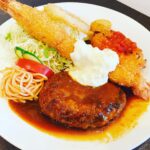 倉敷駅から車で5分【洋食 Bambi(バンビ)】ランチのエビフライがデカくてウマくて食べ応え抜群!ハンバーグも肉汁が・・・