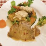 岡山市東区 洋食【サンタムゥール(Saint Amour)伊東】肉料理と魚料理の盛り合わせの日替わりランチセットが一番人気!
