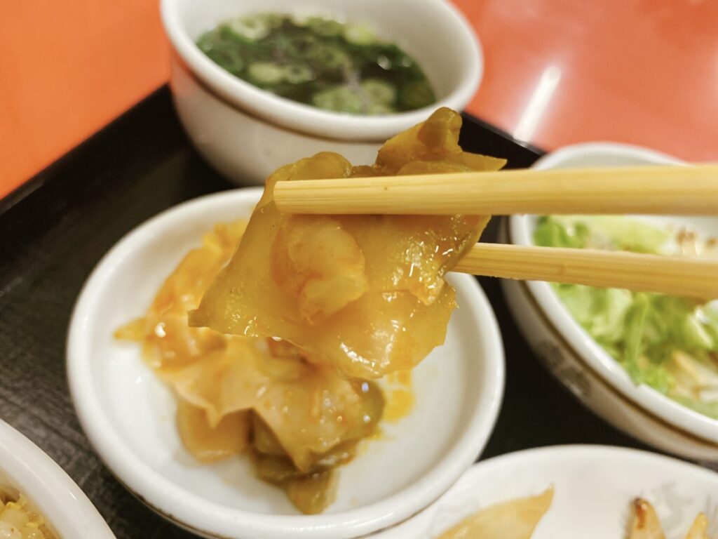 レストハウスキングのザーサイ