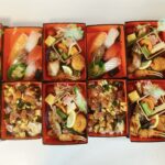 【岡山市南区のテイクアウト】海一の2段弁当は にぎり寿司 と ちらし寿司 の2種類で4月限定!ランチにおススメ!!