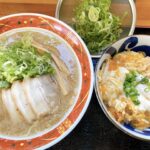 邑久駅スグ近く カツ丼とトンカツの店【傘や 邑久店】ランチは大統領ラーメンとエビカツ丼セット!