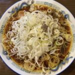 岡山市北区【中華蕎麦 横神】土日限定の朝ラーメンは富山ブラック!ライスも替玉もネギ増量も無料が嬉しい!