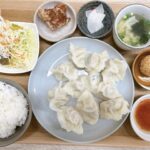 岡山市中区【水餃子専門店 山東】皮モチモチで肉汁ジュワーな肉水餃子の定食でランチタイム！