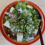 赤磐市【味噌ら~めん ひばり】熱々のスープが溢れ出る麻婆麺!寒い時にこそ食べたい心身温まるランチタイム!