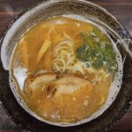岡山市北区【麺や 心楽(こらく)】濃厚煮干しそばの絶品スープと平打ち麺の相性抜群!マジで美味い!