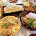 岡山市北区【菅野そば処 ひじり庵】古民家で頂く本格和蕎麦がカツ丼とセットで1200円!足湯も楽しめてオトク!