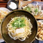 岡山市中区【うどんのまるえん】「鰆(さわら)出汁」が超鮮烈!かき揚げや刺身も最高に美味しい行列必至の人気店