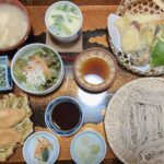 赤磐市【古民家お食事処 茶臼(ちゃうす)】戸隠蕎麦と生湯葉と天麩羅のランチが築100年の佇まいの中で頂ける!
