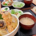 岡山市北区【お食事処・居酒屋 悟天】ランチタイムに揚げたての天丼定食と唐揚げに舌鼓!ただ残念なお知らせが・・!?