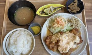 岡山市北区【おうちごはんAHAHA(アハハ)】チキン南蛮がボリューミーで家庭料理のランチに満足!駐車場情報もアリ!
