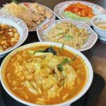 岡山市中区【餃子の王将 東岡山店】ランチは5月限定「豚辛ラーメン」と「にんにく激増し餃子」「麻婆豆腐」等を爆食!