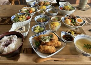 玉野市【足もみと古民家カフェ クムラ】事前予約10名限定のランチは土日のみ!品数多く雰囲気も良くてオススメ!