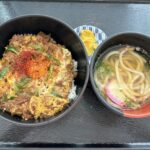朝来市【道の駅フレッシュあさご】但馬牛でモーニングランチ！すじ玉丼セットが想像以上の美味しさ！