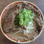 【ラーメン大統領 西大寺店】ランチはにんにく唐辛子とネギたっぷりの上海ドッカーンらーめん!