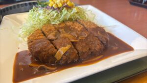 瀬戸内市【焼肉天狗】ランチは千屋牛ミンチのハンバーグとメンチカツ!コスパの良さに驚き!!