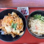 兵庫県【マネキダイニング 市川SA北行き店】かつ丼&えきそばセットでモーニングランチ!