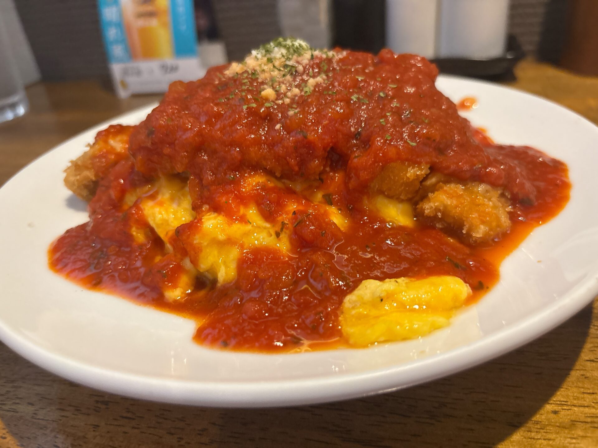 和気町【オムライスの店/和蔵】ランチはえびめしのセットとオムカツ!「昔ながらの」はテイクアウトで!
