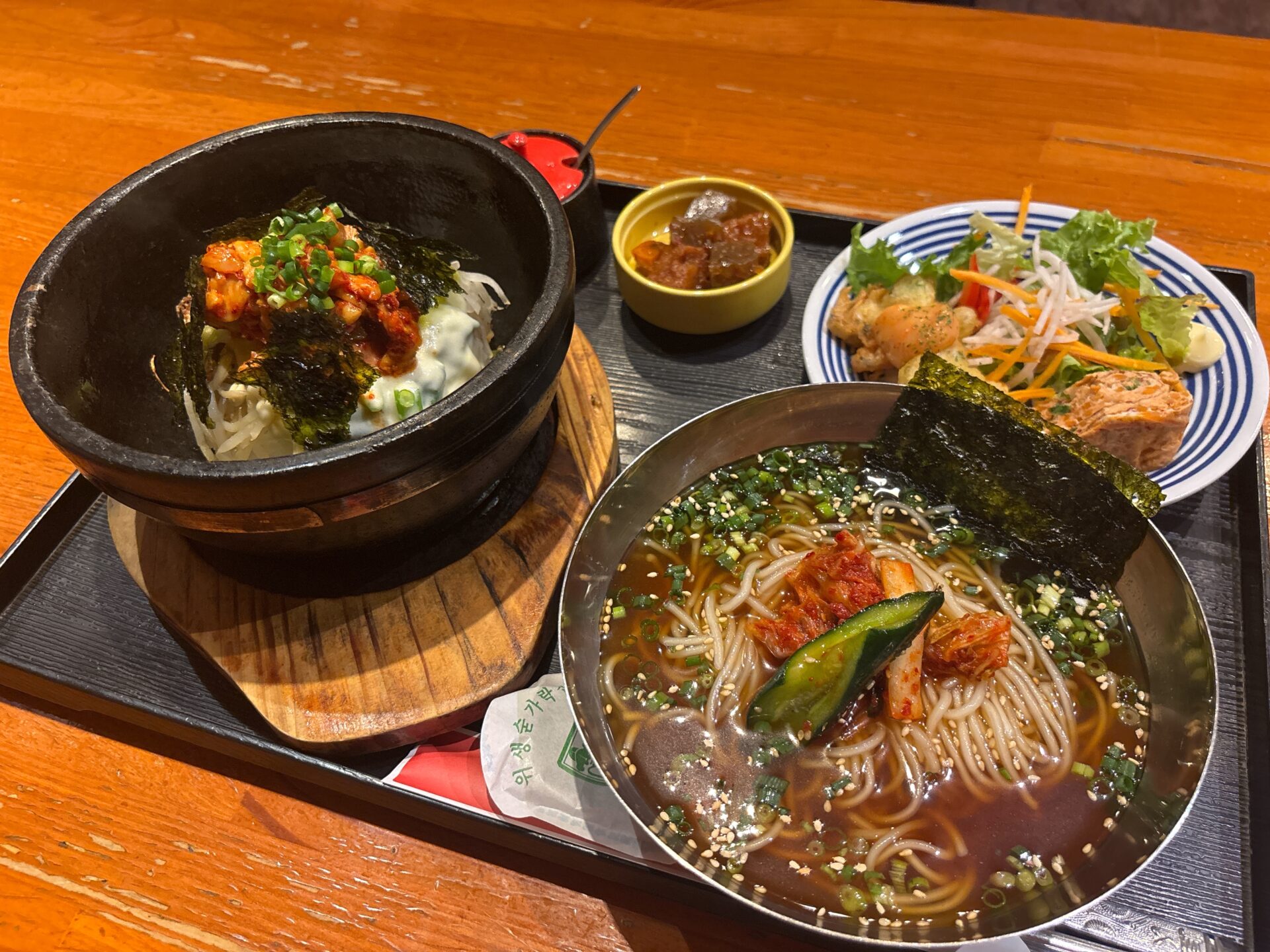 岡山市南区【 コリアンダイナー陽(ヤン)】ランチはビビンバとチゲとアラカルト御膳！冷麺もいいぞ！！