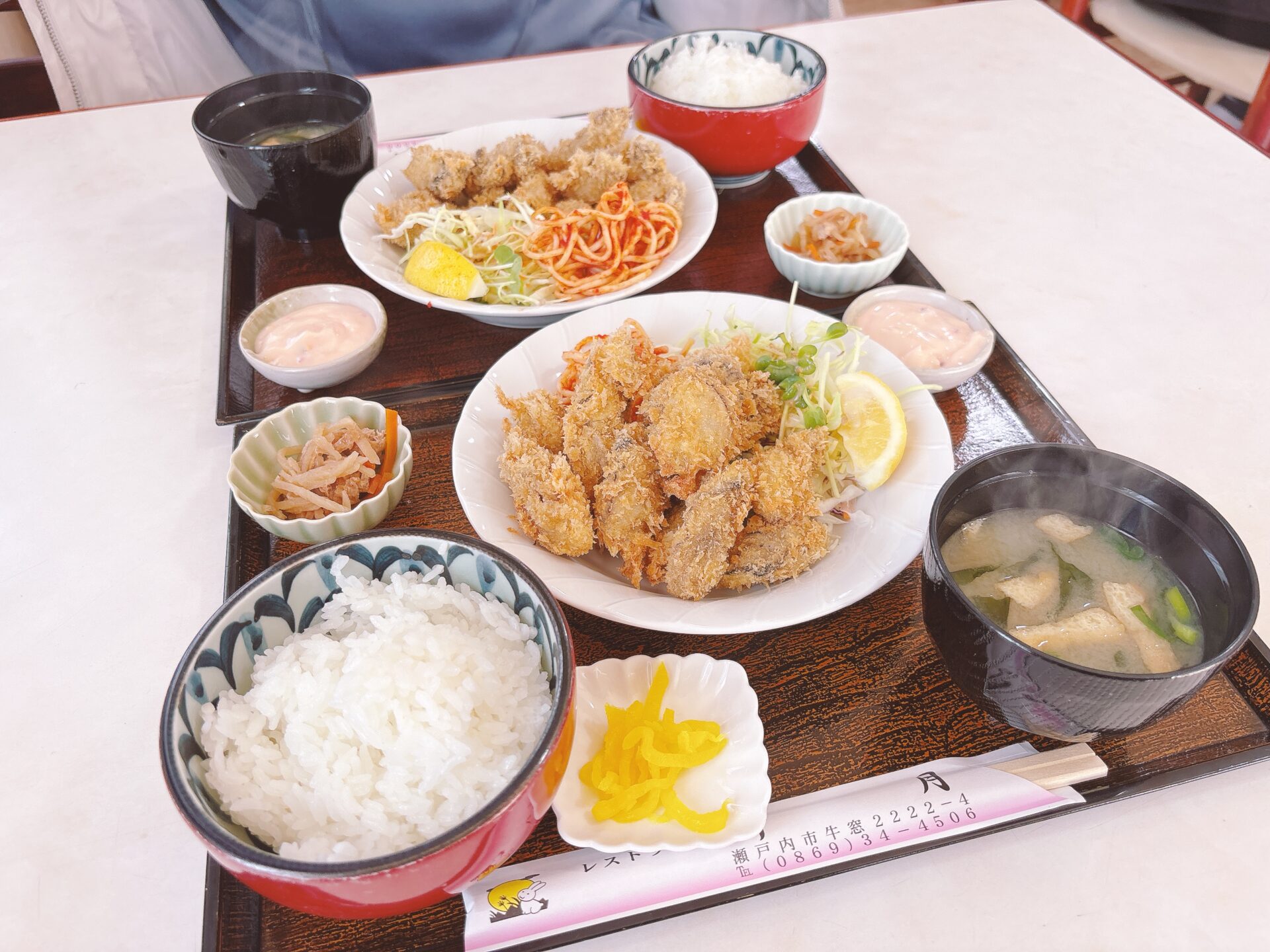 牛窓町【レストラン新月】季節限定のカキフライを堪能する3月恒例のランチタイム!予約がおススメ!!