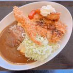 【かつや東岡山店】茶色祭りランチは期間限定の「パワー系オムカレー」!チキンカツに唐揚げにエビフライ!
